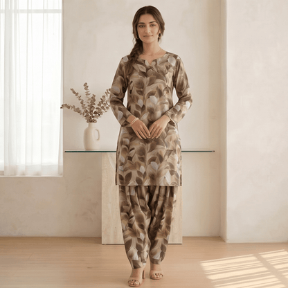 3pcs Premium Lawn Unstitched D-5036 - Ladies Choice