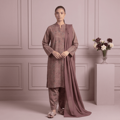 3pcs Premium Lawn Unstitched D-5048 - Ladies Choice