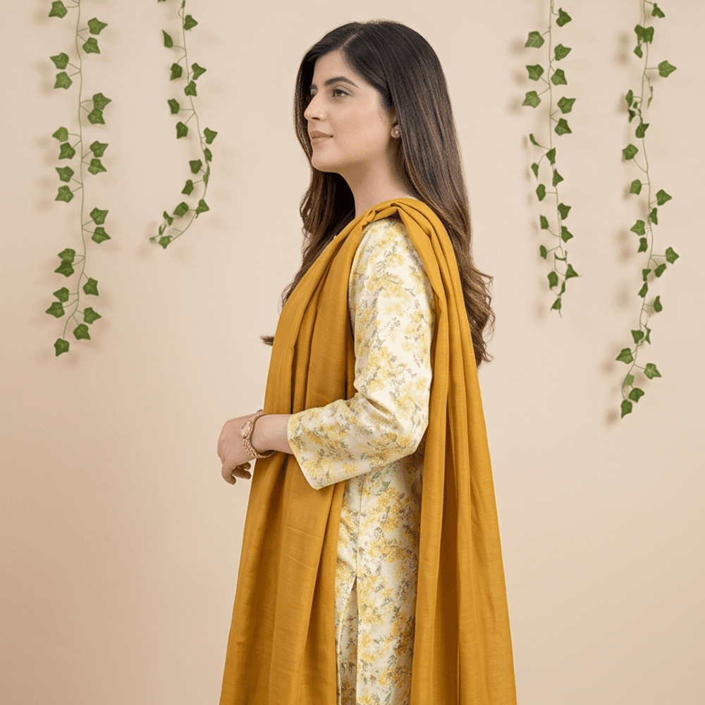 3pcs Premium Lawn Unstitched D-5084 - Ladies Choice