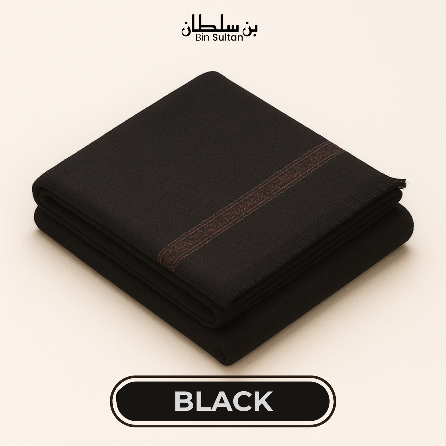 Classic Gents Shawl - Black