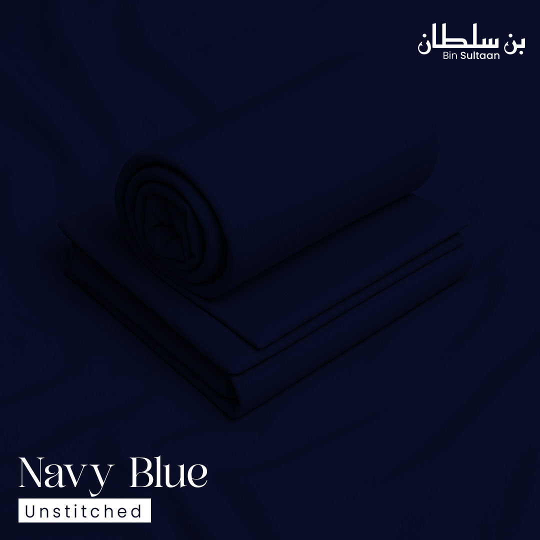 Classic Wash & Wear Boski  - Navy Blue